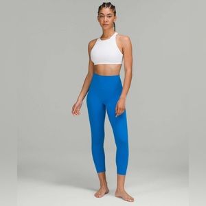 Lululemon Align high rise crop 23” poolside blue size 6